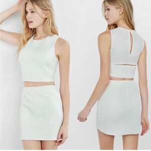EXPRESS Off-White Textured 2 Piece Mini Dress/Size 6